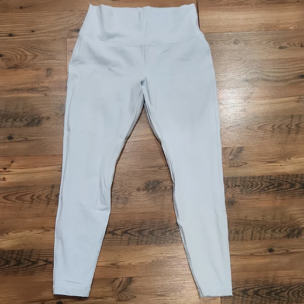 Lululemon Align High Rise Waist Leggings 28 Inseam Powder Blue Double Lined 12 - Picture 1 of 6